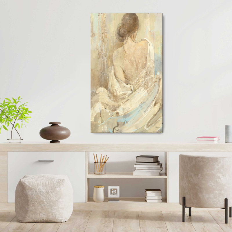 "Abstract figure Study I" par Albena Hristova, reproduction sur toile, H 24 po x l 40 po