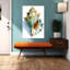 Coquillage en V abstrait, impression murale contemporaine-130501271