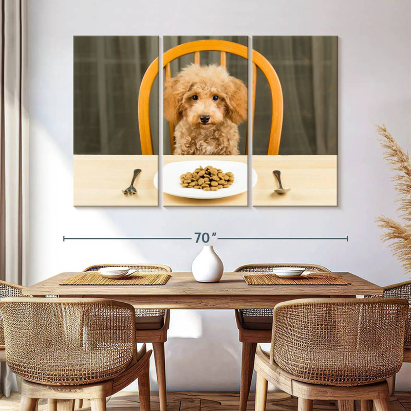 Brampt Dog Dinner Time, 20" H x 33" W