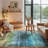 Leyat Washable Abstract Rug Ombre Distressed Non Slip Stain Resistant Low Pile Indoor Carpet-1243231643-1263696827