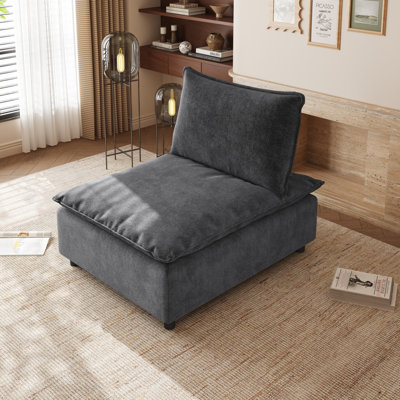Chaise rembourrée moderne avec fauteuil de loisir, coussin décoratif, chaise d'appoint, chaise de salon