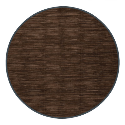 Machine Washable Solid Brown Area Rug