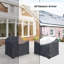 Housses pour chaises d'extérieur en aluminium Caggino