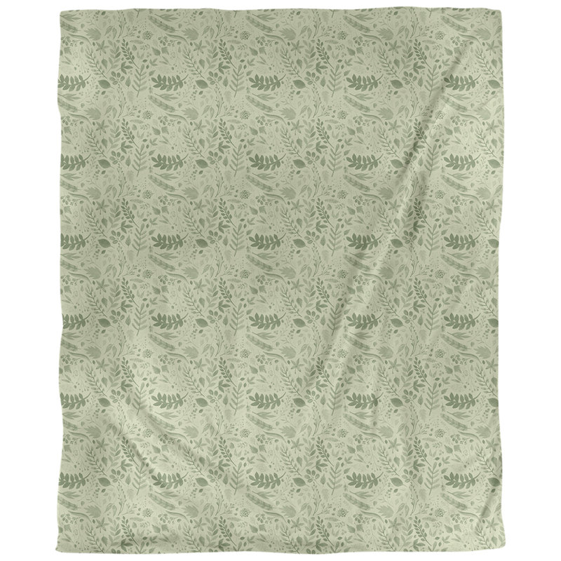 Tissu de feuillage d’automne, Vert, L 60 po x l 36 po, Polyester filé