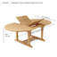 Bahama Outdoor Oval Teak Dining Table