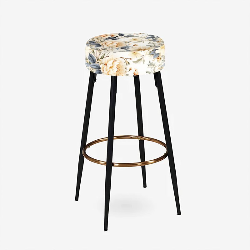 Ensemble de 2 tabourets de bar Antique Autumn Floral Elegance II