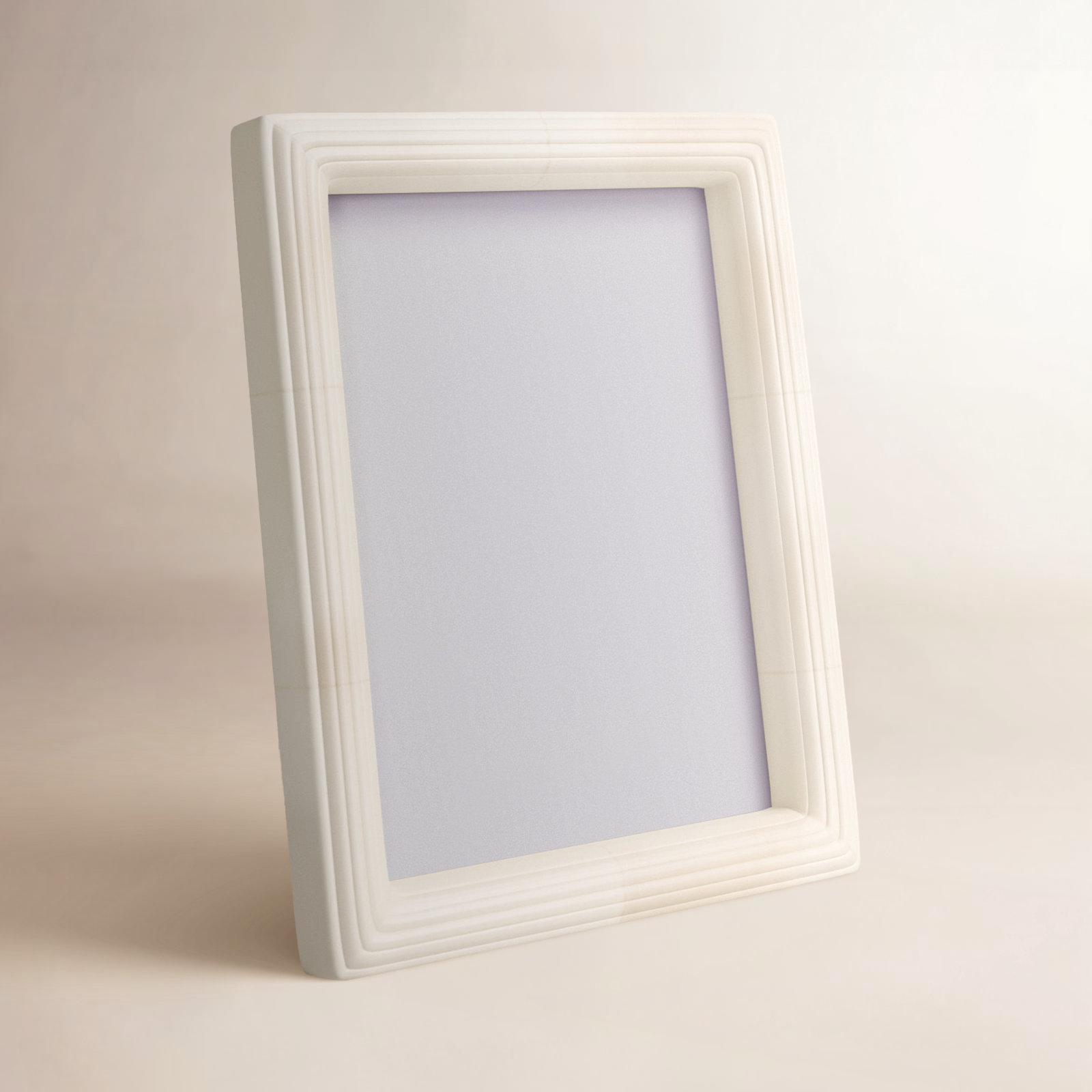 Zuriah Bone Matte Picture Frame, 8" x 10", White