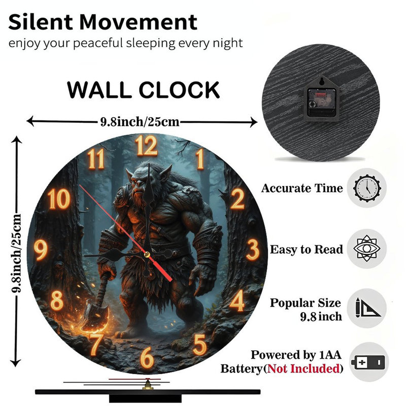 Horloge fantaisie ogre