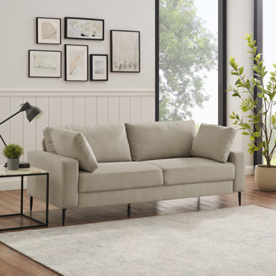 Etta 214.1Cm Velvet Square Arms Sofa