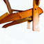 Chaise Adirondack pliable en bois de chêne pour une utilisation intérieure / extérieure