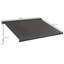 Dakota Fields 300cm W x 250cm D Polyester Grey Cover Retractable Patio Awning
