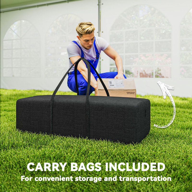 Auvent d'extérieur robuste avec sacs de transport, H 141,70 po x l 236,20 po x P 351,60 po