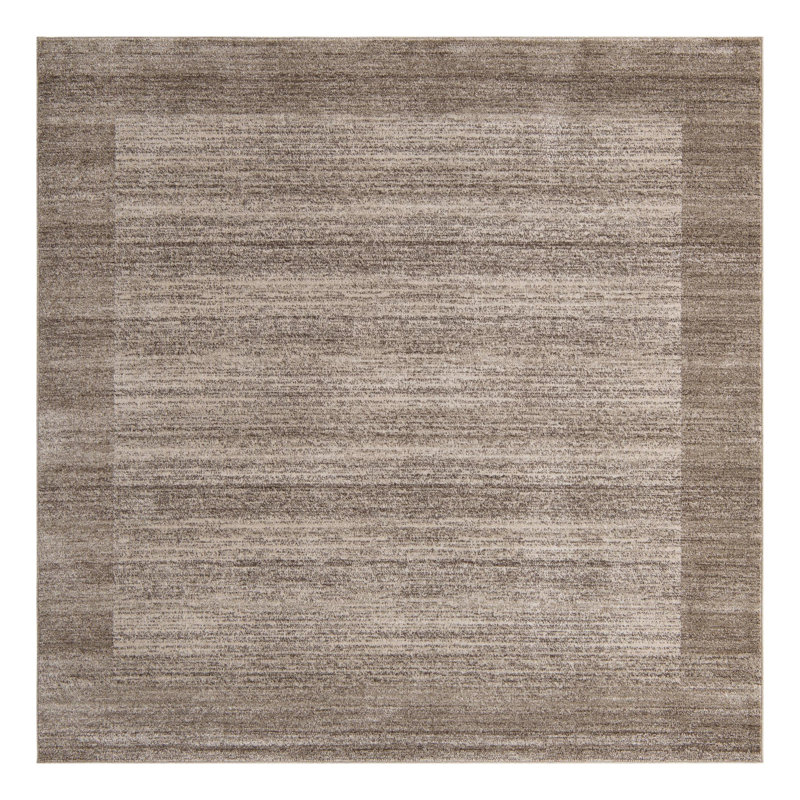Tapis beige Hermina, Carré 7 pi 10 po