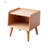 Pure Solid Wood Bedside Cabinet With Modern Simple Design And Ample Storage, European Beechwood, 0.4M