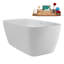 Baignoire autoportante 59 "avec drain Streamline-102217740