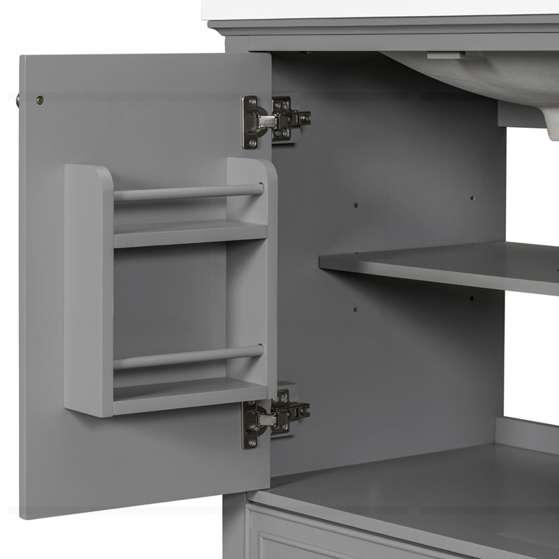 Meuble-lavabo 30 po sans lavabo, Gris