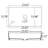RBROHANT 13.98'' White Acrylic Rectangular Bathroom Sink