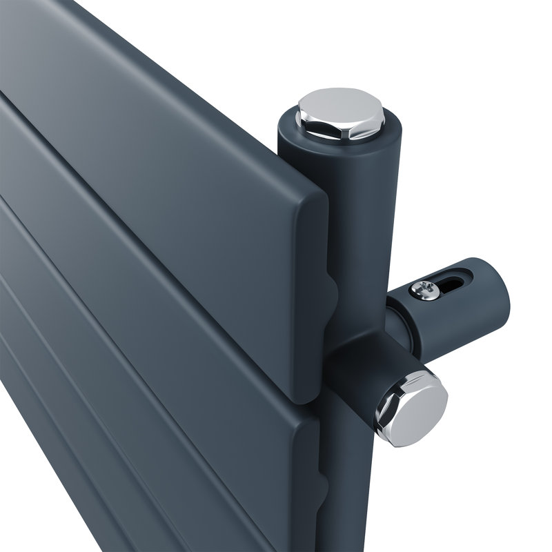 5.8cm, Smart WiFi-Enabled Electric Radiator Flat Panel with Intelligent Heating Control, 80" H x 30" W x 5.80" D, Anthracite