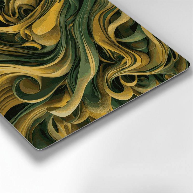 «Biomorphic Abstraction 77», art mural en métal vert, H 12 po x l 12 po