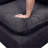 Latitude Run® Dark Grey Fabric Sectional Loveseat Ottoman with USB Storage Console Table-111924860