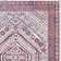 Boho Cottage Medallion Red/Ivory Rug