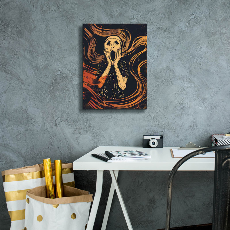 Art mural sur toile Trinx «The Scream» par Andreas Magnusson, H 16 po x l 12 po x P 0,75 po
