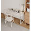 Bureau d'ordinateur en bois massif de style crème-582843054