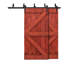 Porte de grange à panneaux et en bois avec quincaillerie d'installation-61149068-61825196-61149052