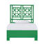 Lattice Back Platform Bed-41333873-100481222