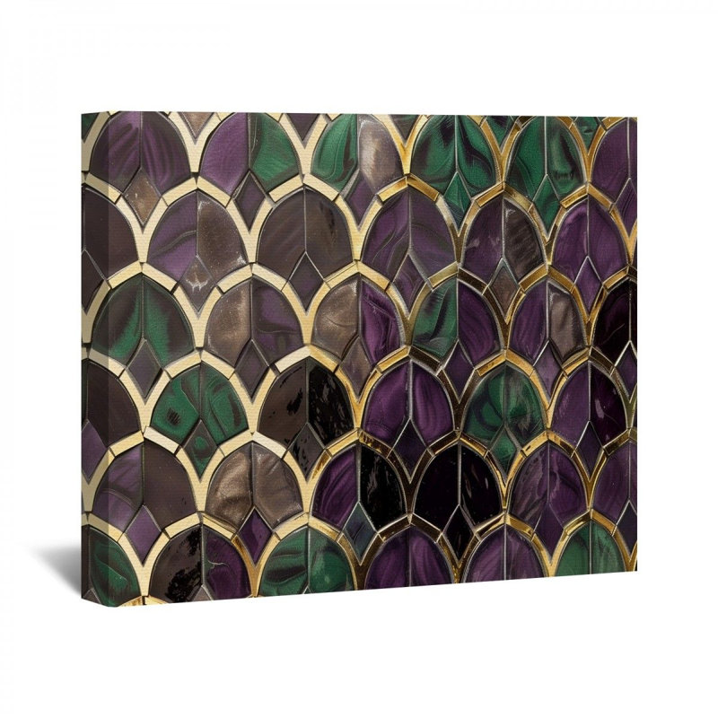 "Mosaïque" sur toile, H 20 po x l 24 po x P 2 po