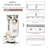 3-in-1 Hall Tree, Entryway Bench with Coat Rack, Mudroom Bench with Shoe Rack, 2 Storage Drawers, 4 Hooks and Padded Seat Cushions for Hallway, White-129607243