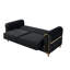 Causeuse convertible en tissu de velours Melody-1503476050