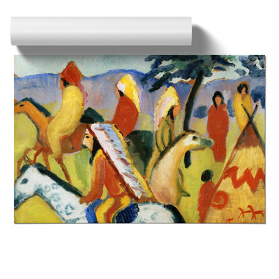 Indians on Horseback by August Macke - Frameless Print