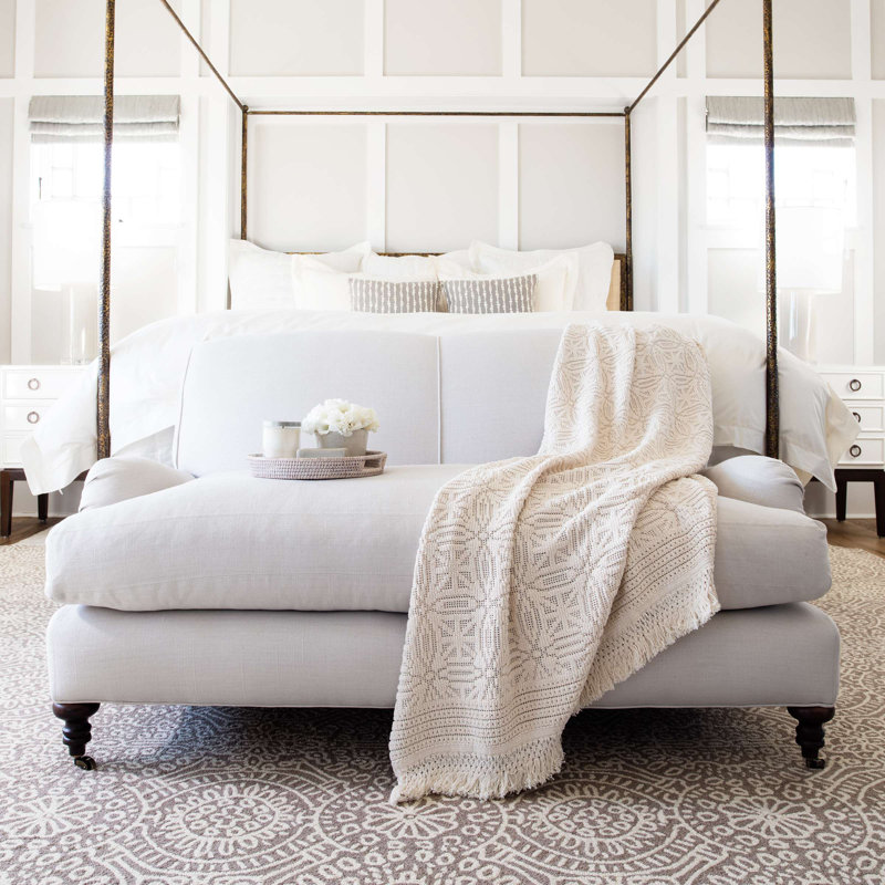 Temple Taupe Hand Micro Hooked Wool Rug, Rectangle 5' x 8'