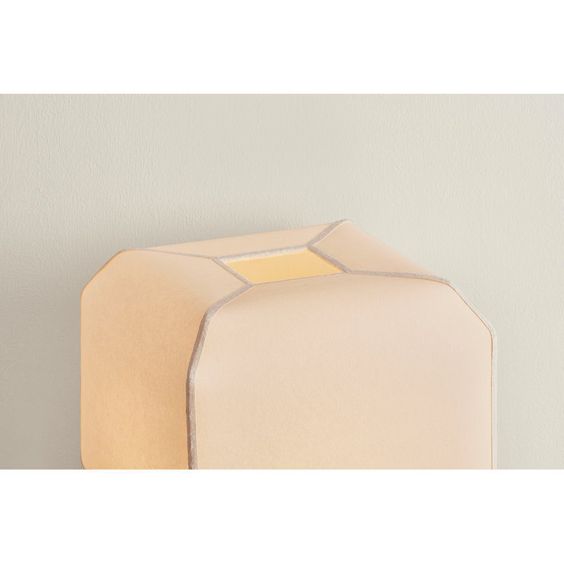 Lampe de table en papier fait main 1 lumière Brice 19,5 "par Augusta Hoffman pour Hudson Valley Lighting