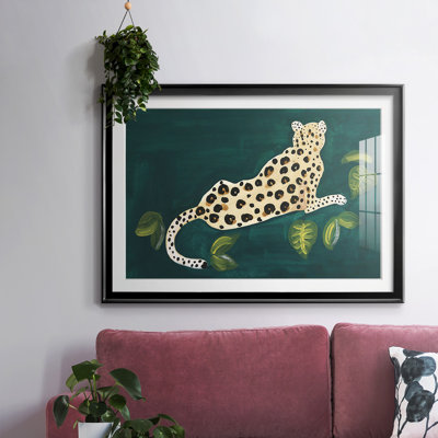 «Lethargic Leopard I», impression sur papier encadrée