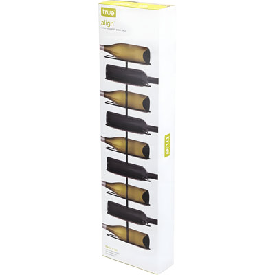 Wall-Mounted Wine Rack For 9 Bottles, Modern Black Wrought Iron Design, Space-Saving Alcohol Storage Solution, Minimalist Display For Kitchen Or Bar