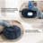 Hobooment 34‘’W Oversized Upholstered Compression  Round Ottoman & Coffee table for livingroom -293487172