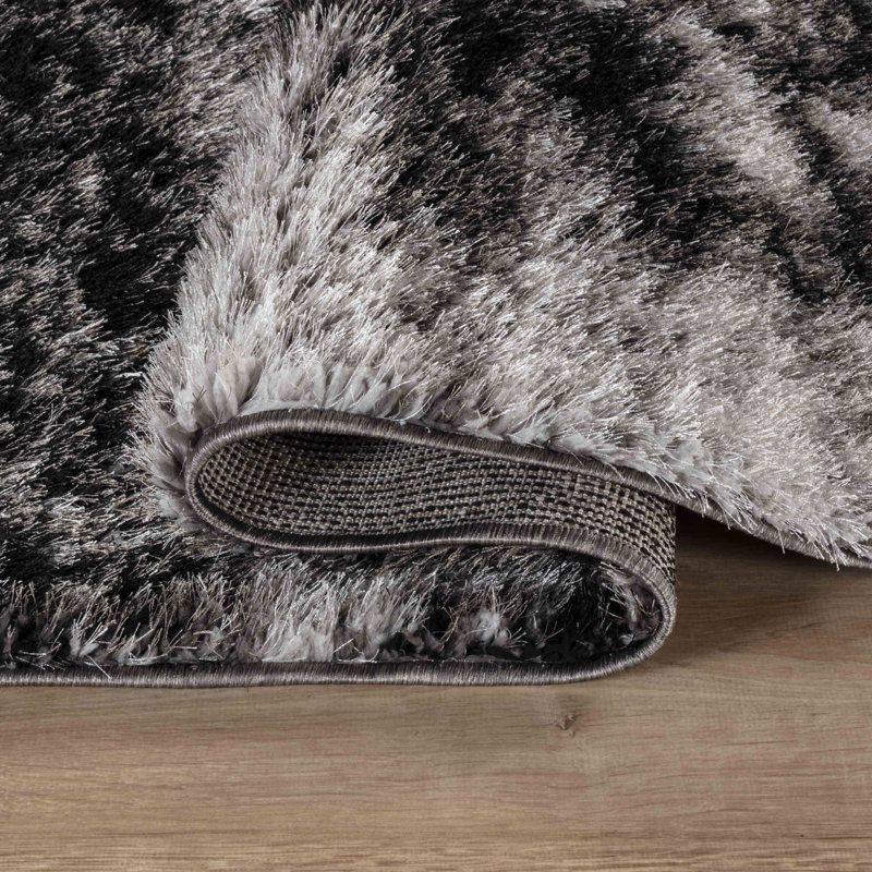 Tarbox Solid Colour Shag Area Rug, Rectangle 200 x 290cm