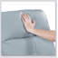 Fauteuil inclinable et pivotant rembourré en cuir bleu pour le luxe et le confort dans les salons modernes-1703005188