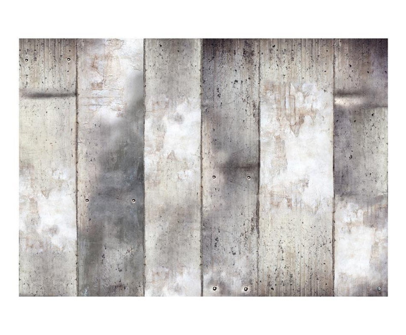 Murale rayée gris pierre, L 9,16 pi x l 157 po