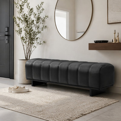 Indoor Dining Bench,with Rubber Wood Legs