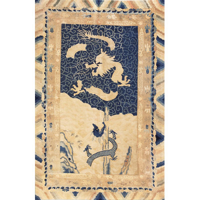 Tapis de couloir antique des années 1890