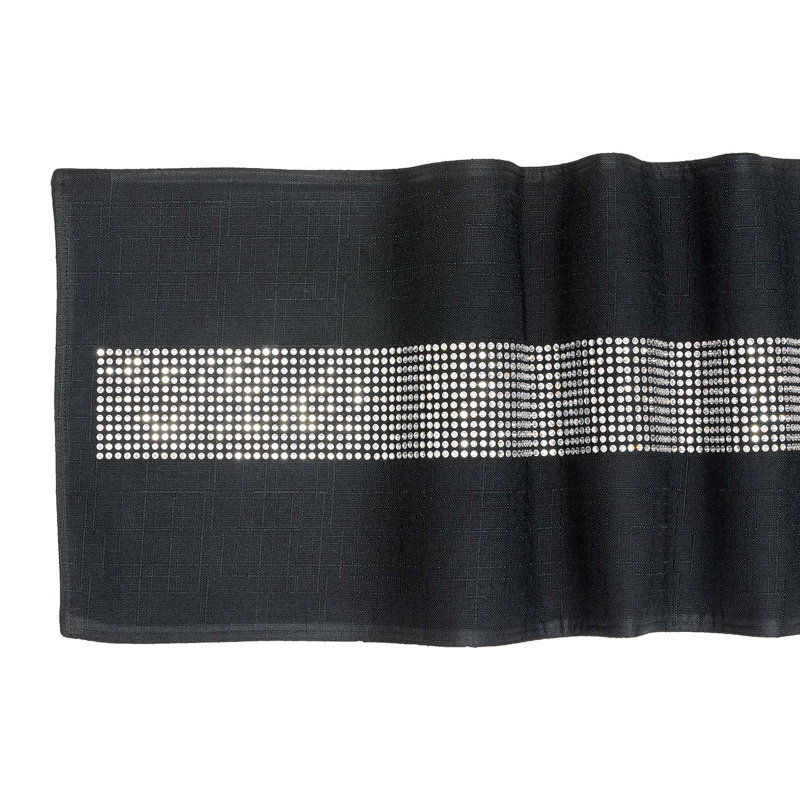 Anelka Table Runner, 90" x 13", Black