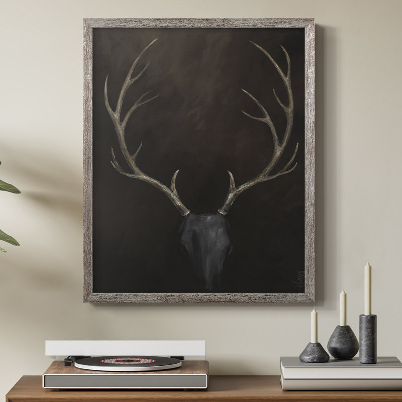 Buck Framed Print - Solid Wood, 30" H x 24" W