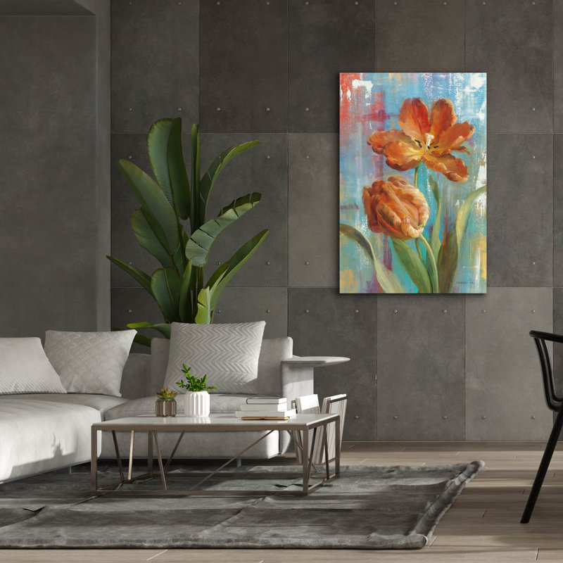 "Epic Graffiti" Parrot Tulips 2 "par Danhui Nai, art mural sur toile