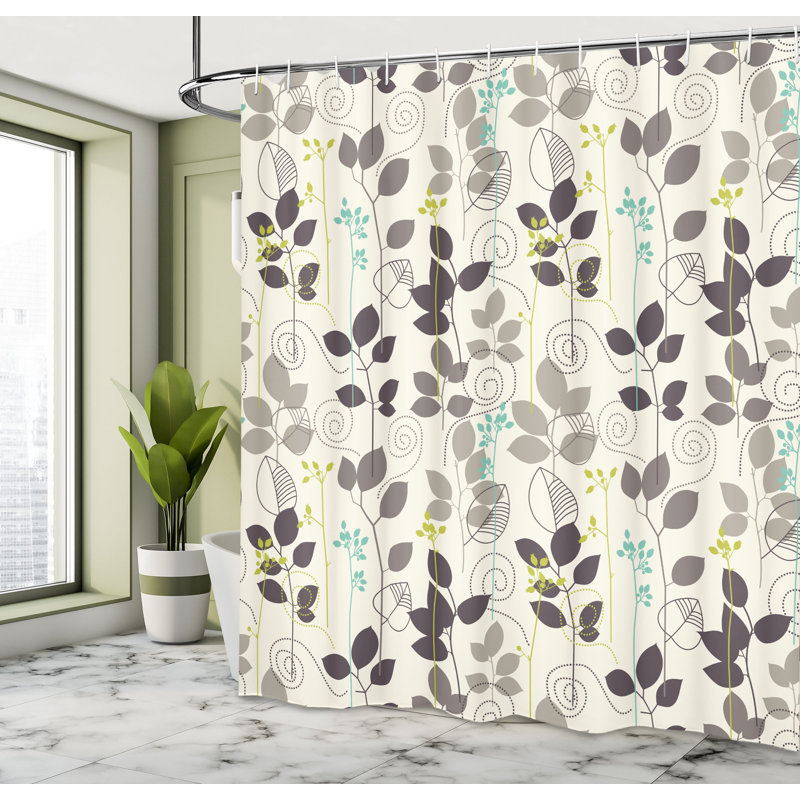 Shower Curtain with Hooks Included