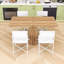 Ensemble de salle à manger 5 pièces, table extensible avec rangement intégré et chaises rembourrées en similicuir-888218825