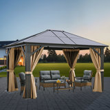 12 Ft. W x 10 Ft. D Aluminum Patio Gazebo
