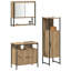 Bathroom Furniture Set With Door 3 Pcs 33 X 33 X 120.5 Cm-979024794